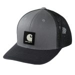 0017191 carhartt rugged flex twill mesh back logo patch cap 105216 aph asphalt.xalatsis