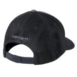 0017192 carhartt rugged flex twill mesh back logo patch cap 105216 aph asphalt