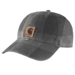 0017300 carhartt flannel script cap 107198 039 gravel.xalatsis