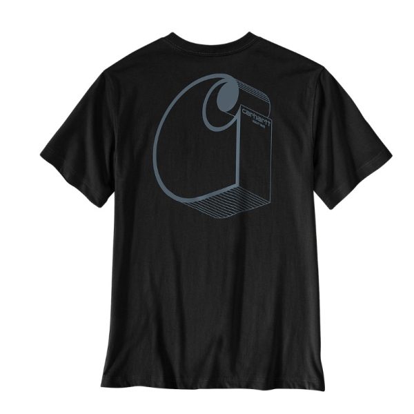 0018535 carhartt irvine relaxed 3d logo t shirt 107319 n04 black XALATSIS1