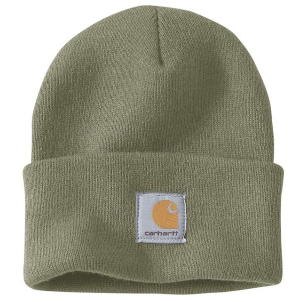 carhartt a18 knit cuffed beanie hat dusty olive main tuffshop.XALATSIS